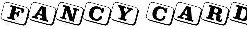 fancy card text字体转换